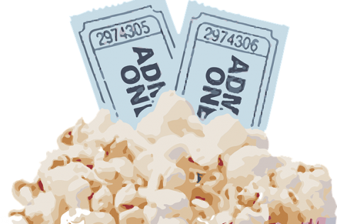 Popcorn and tickets.